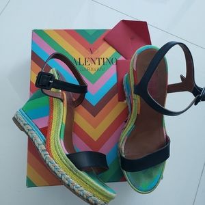 Valentino rainbow wedges